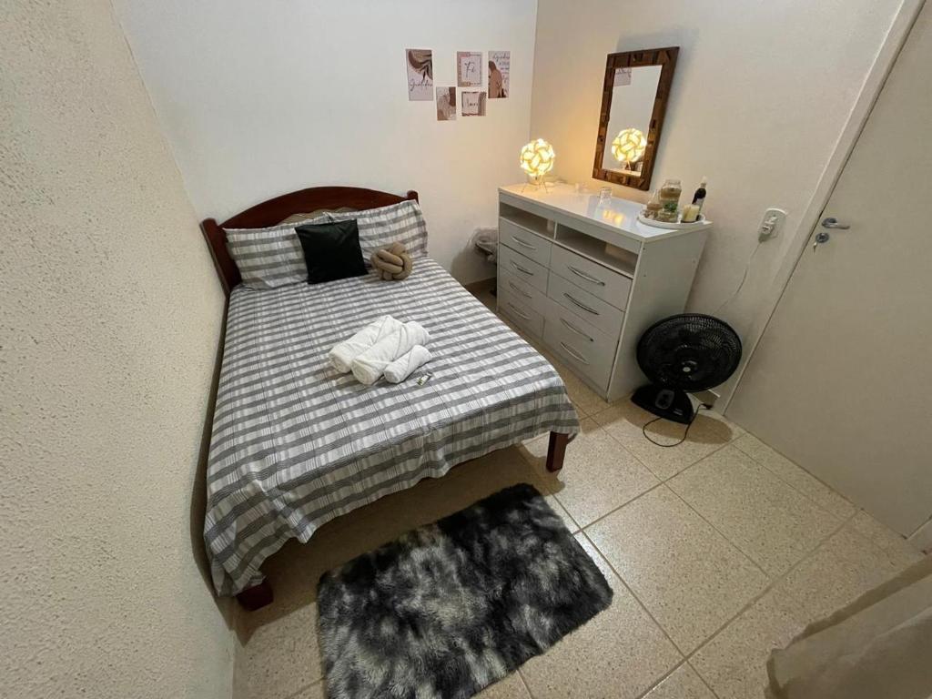 Postel nebo postele na pokoji v ubytování Minicasa Refúgio da Serra