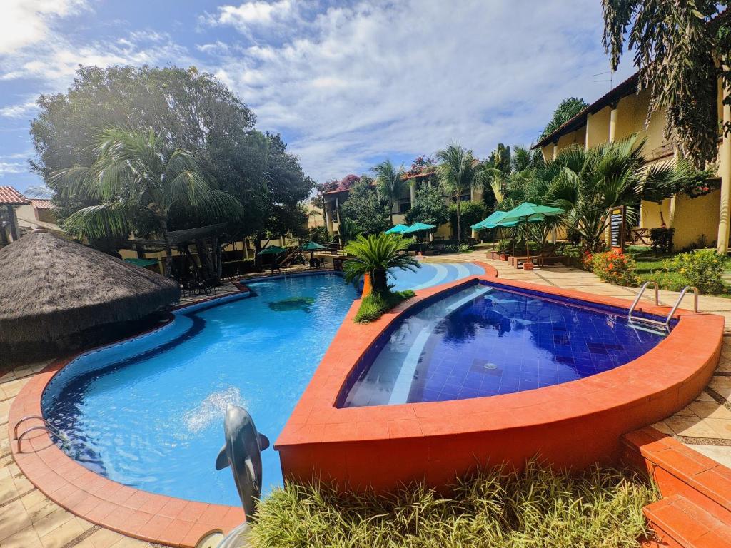 La alberca dentro o cerca de Solar de Pipa Elegance Flat - Frente Piscina
