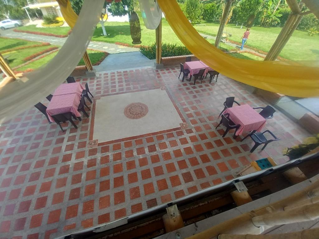 Restaurace v ubytování Alojamiento Sol de Maíz
