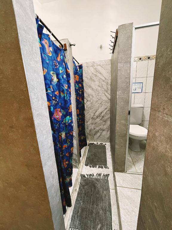 Koupelna v ubytování Hostel Barra