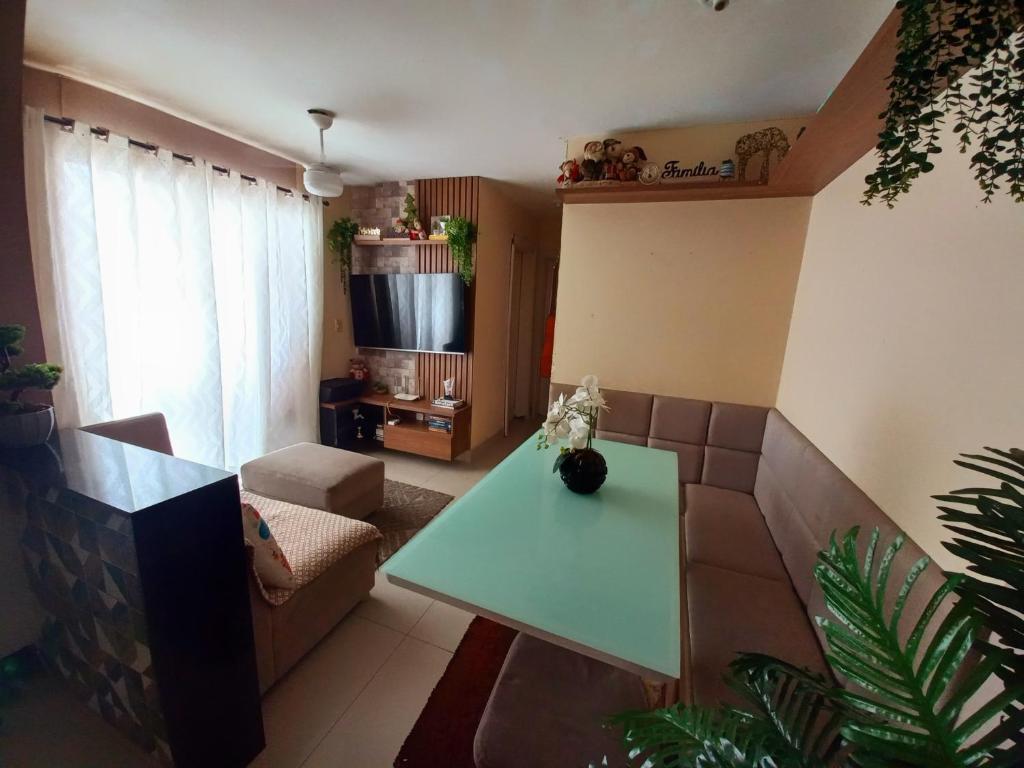 Et tv og/eller underholdning på Apartamento Mobiliado COP 30 4 andar Escada