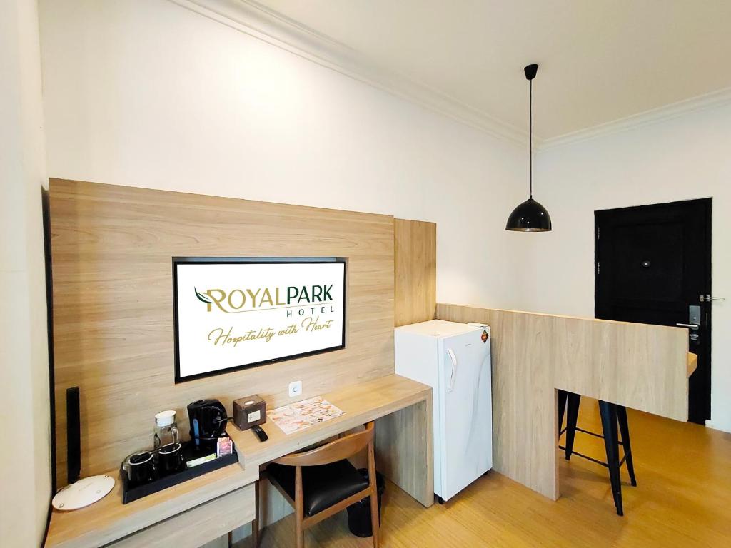 Kuchyň nebo kuchyňský kout v ubytování Royal Park Hotel