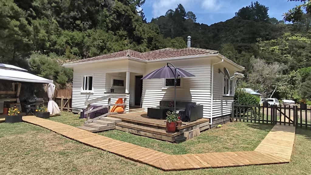 Zahrada ubytování Wainui bush retreat