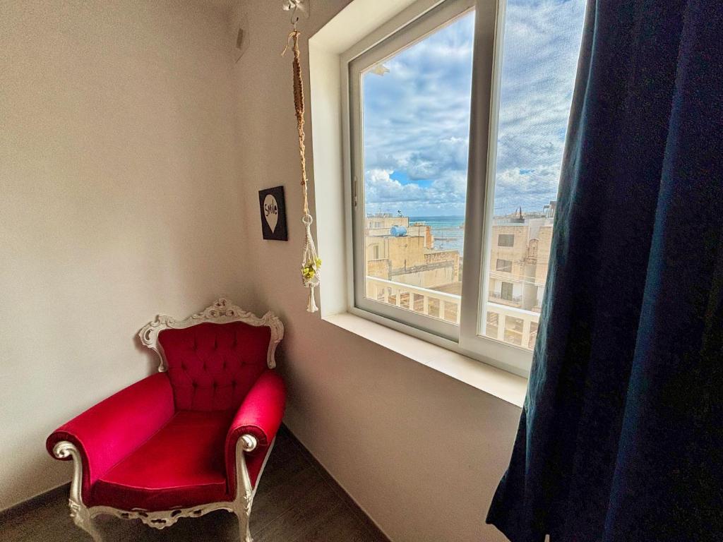 Posezení v ubytování Cozy appartament sea view