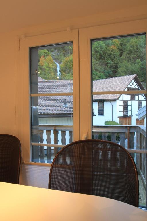 Balkón nebo terasa v ubytování Ferienwohnung am Walensee