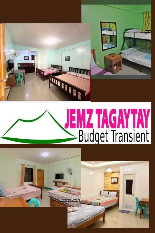 Postel nebo postele na pokoji v ubytování JEMZ Tagaytay Budget Rooms