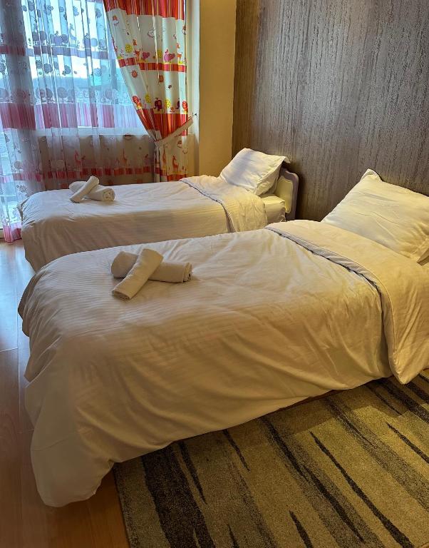 Postel nebo postele na pokoji v ubytování Apartment Liqeni