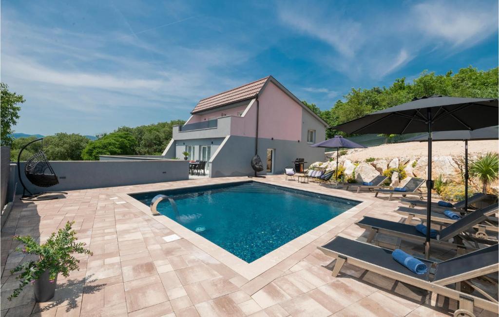 an image of a swimming pool at a house at Gorgeous Home In Donji Vinjani in Topići
