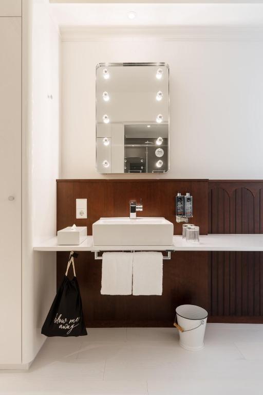 Baðherbergi á Ruby Hanna Hotel Stuttgart