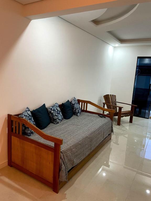 Postel nebo postele na pokoji v ubytování Loft Visão do Papagaio Ilha Grande - Abraão