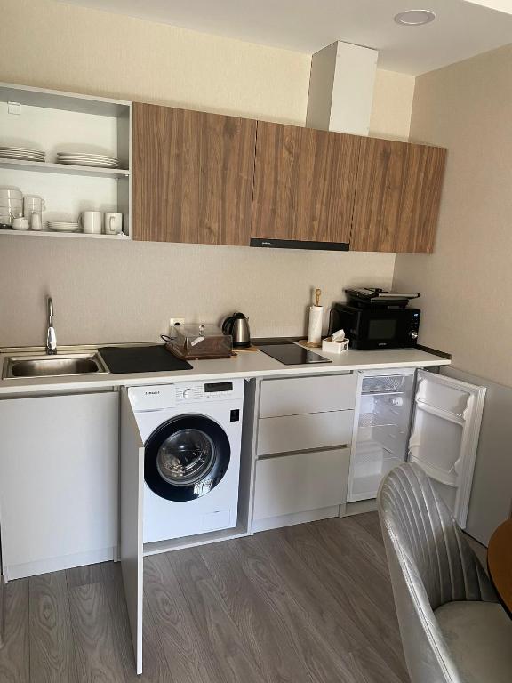Kuchyň nebo kuchyňský kout v ubytování Crystal LOFT C