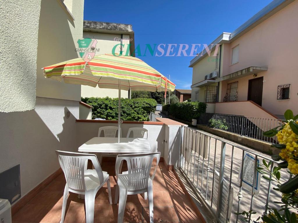 En balkon eller terrasse på Nedo