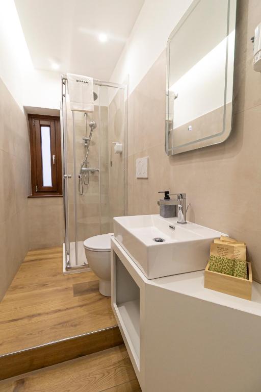 Koupelna v ubytování B&B Loricaly