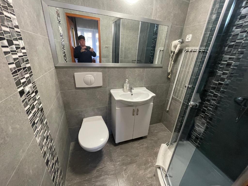 Koupelna v ubytování Willa Stenia Apartamenty