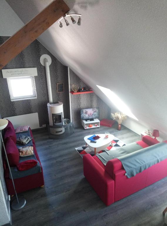 Posezení v ubytování Vielle Aure Le 2 Bers 90m2 draps et serviettes inclus