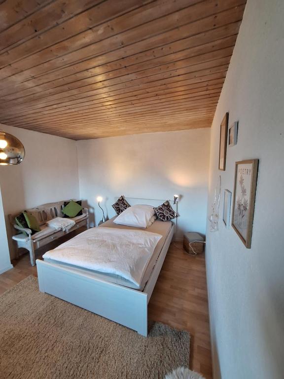 Postel nebo postele na pokoji v ubytování Haus Gertrud