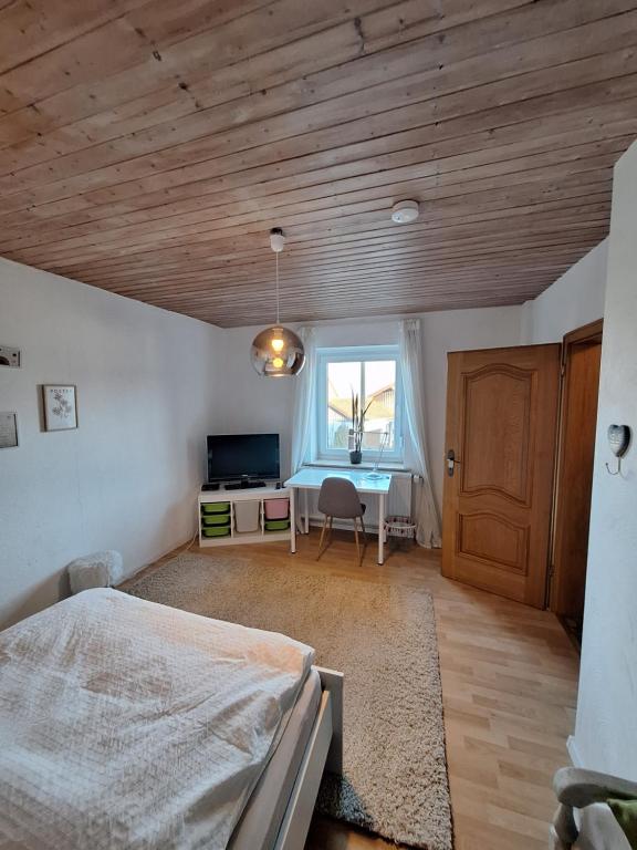 Postel nebo postele na pokoji v ubytování Haus Gertrud