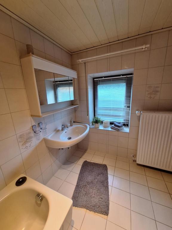 Koupelna v ubytování Haus Gertrud
