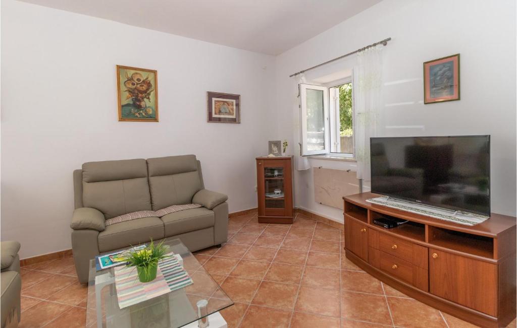 Televízia a/alebo spoločenská miestnosť v ubytovaní Pet Friendly Home In Novi Vinodolski