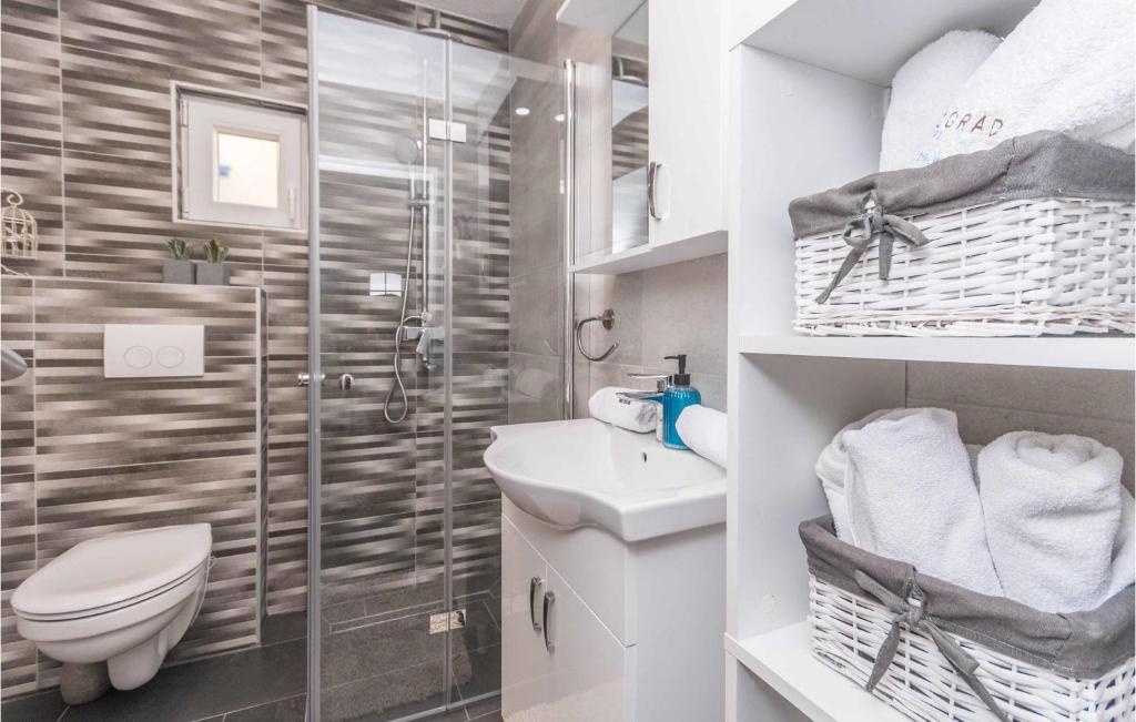 Kúpeľňa v ubytovaní Apartment Biograd 41