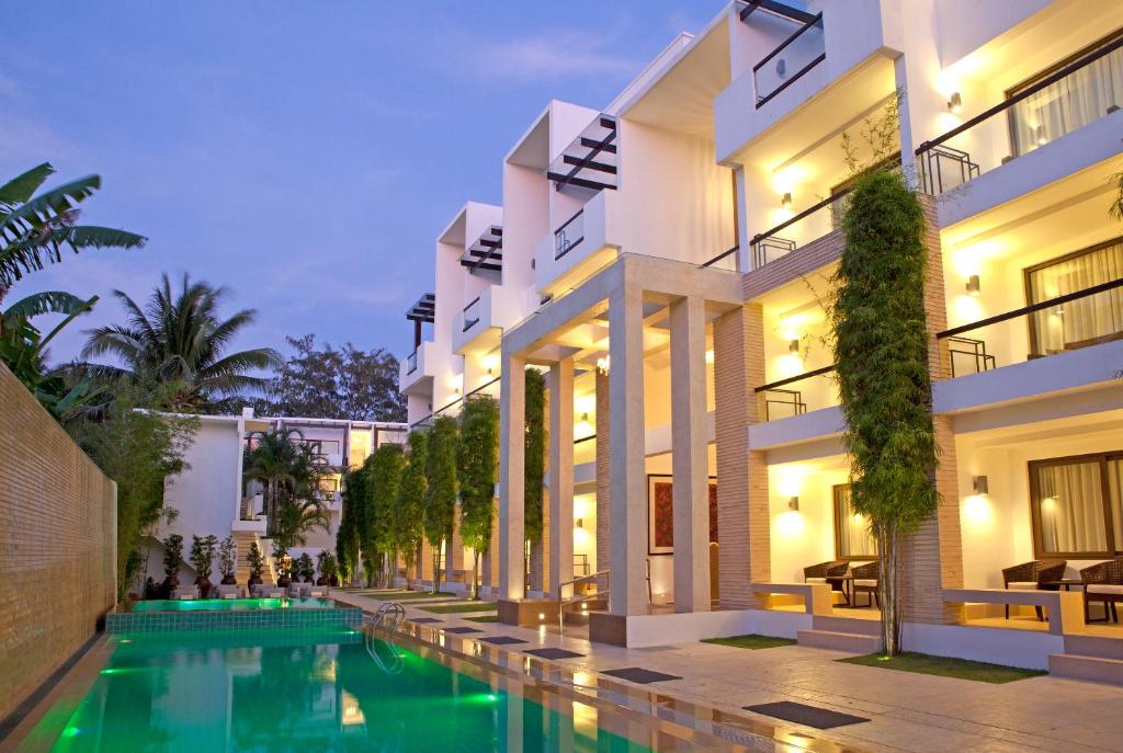 Bazén v ubytování The District Boracay nebo v jeho okolí