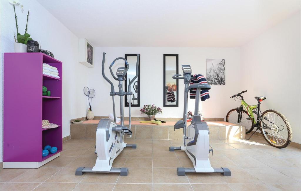 Posilňovňa alebo fitness centrum v ubytovaní Amazing Home In Kucine