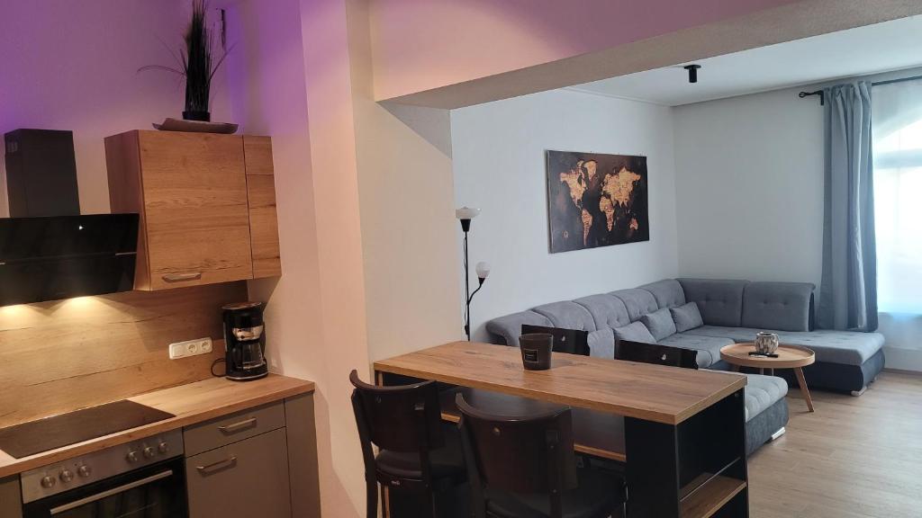 Kuchyň nebo kuchyňský kout v ubytování Franzis Appartments Sissi