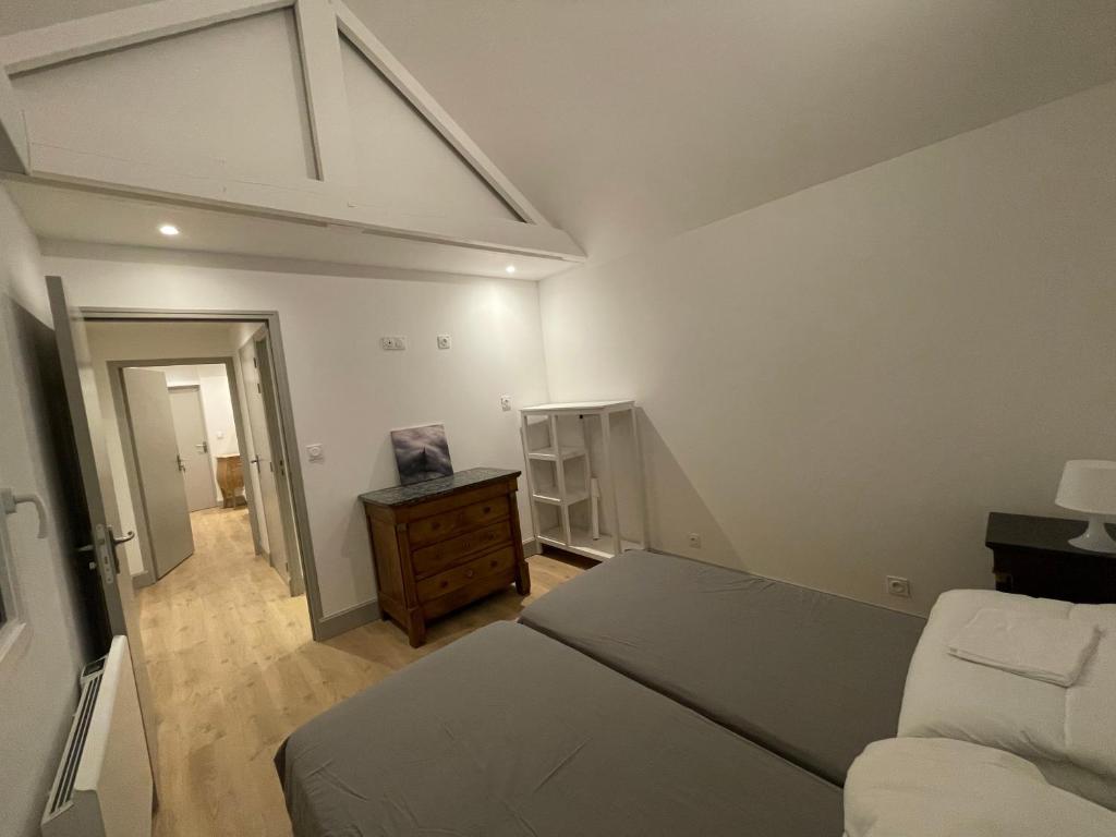 Postel nebo postele na pokoji v ubytování Gîte des falaises de champeaux
