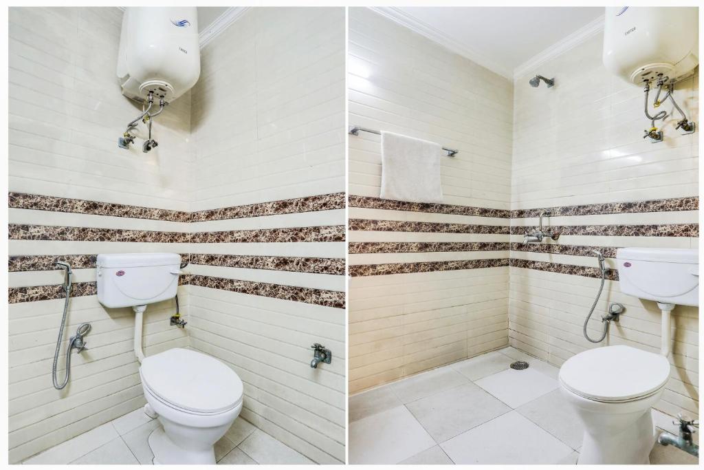 Koupelna v ubytování Hotel O KD Plaza 6