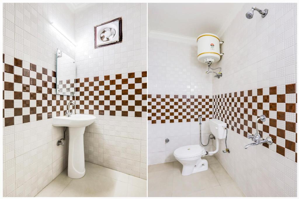 Koupelna v ubytování Hotel O KD Plaza 6