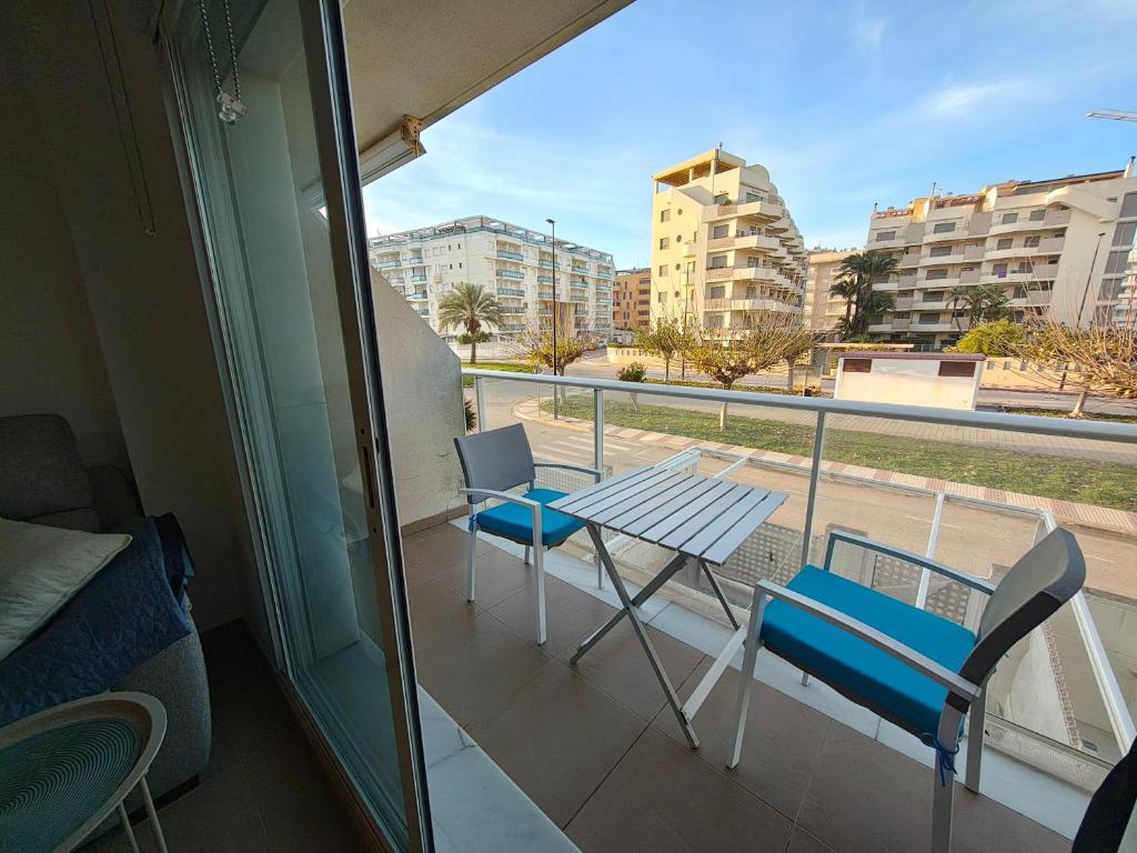 Balkón nebo terasa v ubytování Estudio en primera linea de playa