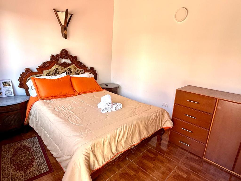 Postel nebo postele na pokoji v ubytování HOTEL HOSTERIA la PINTADA