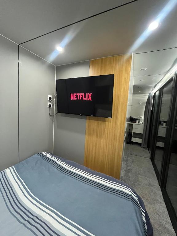 Postel nebo postele na pokoji v ubytování Pringle Pod