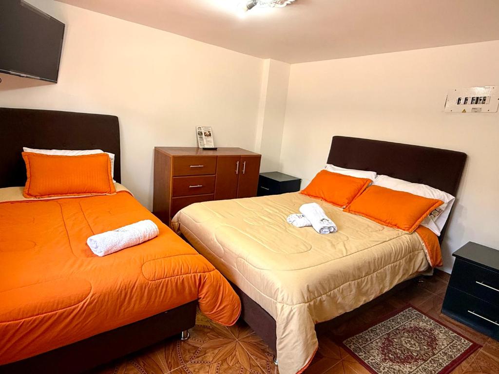Postel nebo postele na pokoji v ubytování HOTEL HOSTERIA la PINTADA