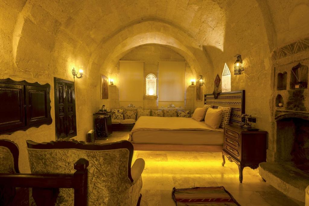 Posezení v ubytování Drala Inn Cappadocia