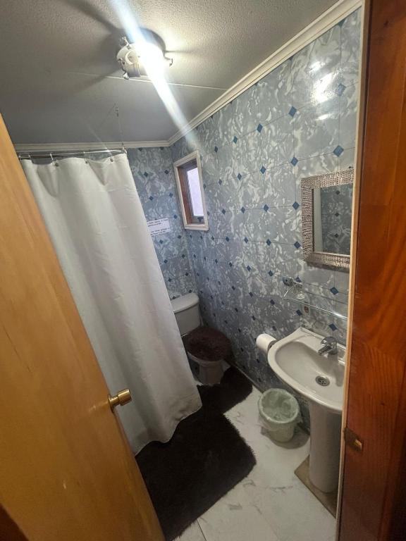 Koupelna v ubytování Hostal Reymar