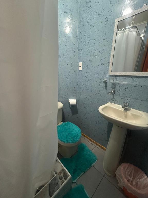 Koupelna v ubytování Hostal Reymar