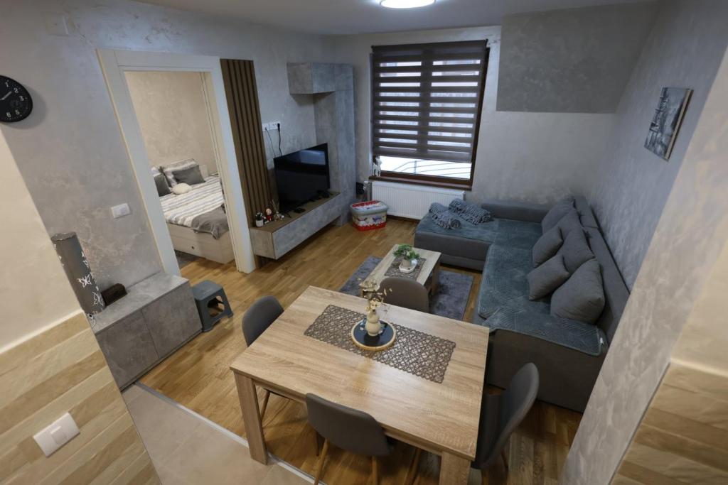 Posezení v ubytování Vidra apartman
