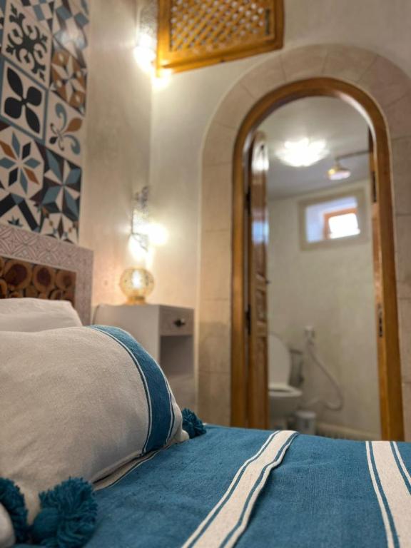 Koupelna v ubytování Riad dar Hania