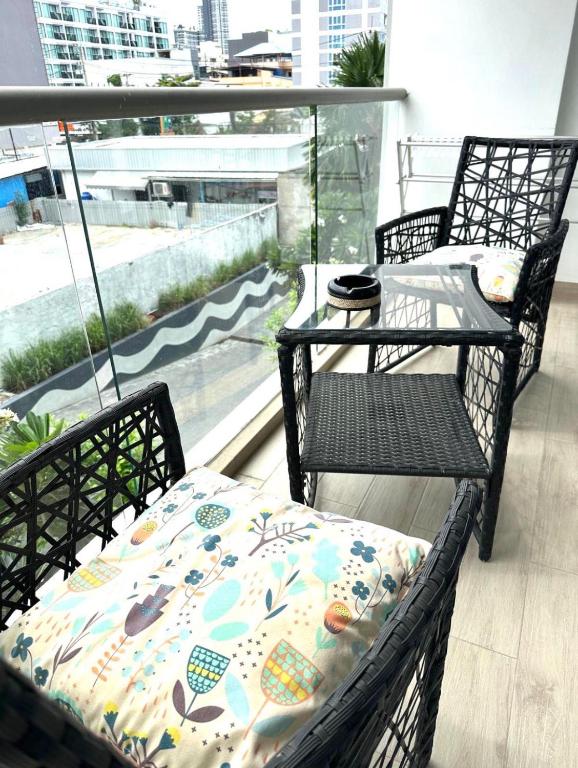Posezení v ubytování Centara Pattaya Apartment