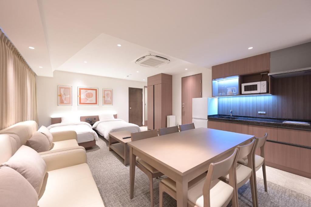 Kuchyň nebo kuchyňský kout v ubytování COCOYO Hotel 大塚
