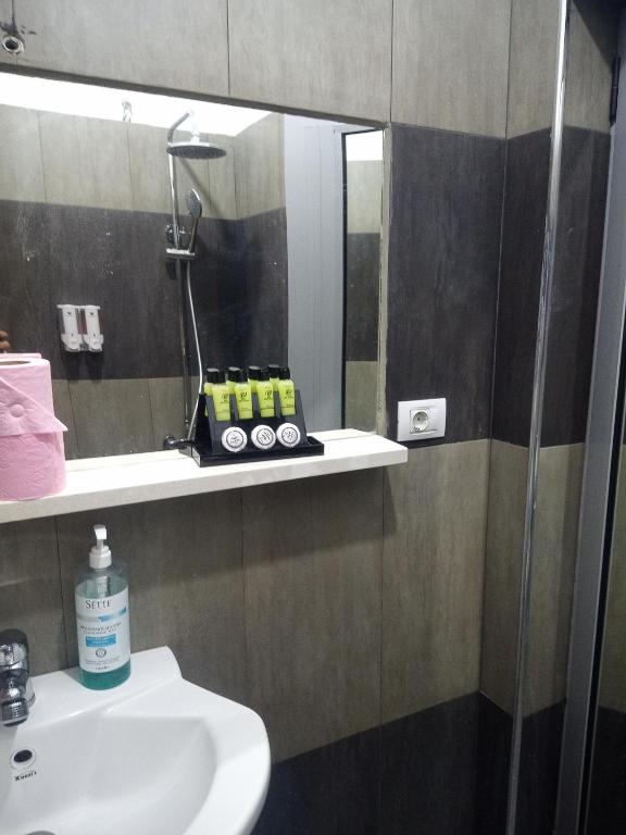 Koupelna v ubytování Prince Hotel Fier