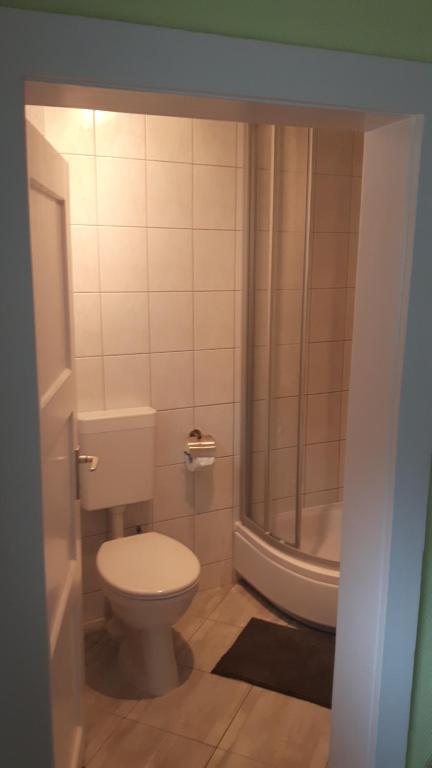 Koupelna v ubytování Altstadt Ferienhaus