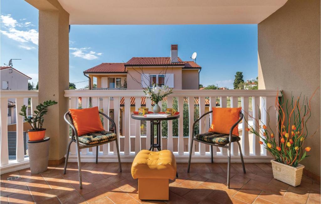 Balkón alebo terasa v ubytovaní Holiday Home Loborika 44