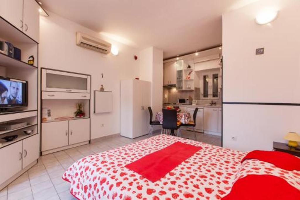 Kuchyň nebo kuchyňský kout v ubytování Apartments Villa Dube