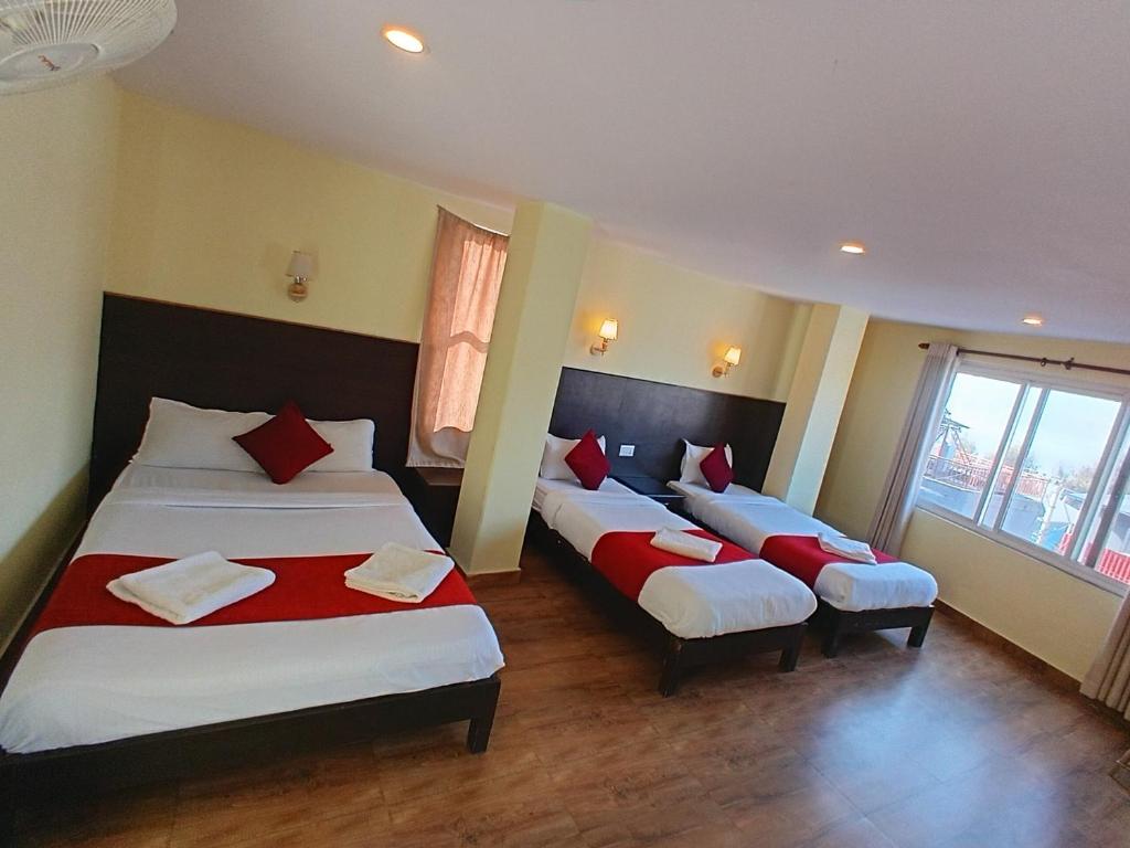 Rúm í herbergi á Hotel My Dream