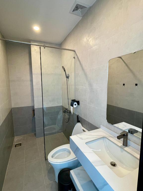 Koupelna v ubytování Ben Ben Hotel