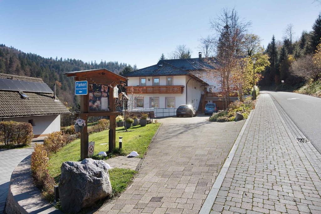 ein Haus am Straßenrand in der Unterkunft Apartment Todtmoos 3 in Todtmoos