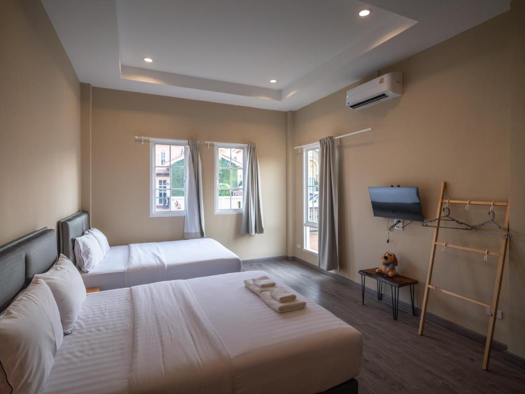 Postel nebo postele na pokoji v ubytování Casa Ricca Pool Villa Khaoyai