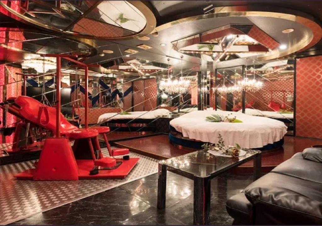 Posezení v ubytování Yes We Can イエスウィキャン 生駒店ー大人専用ー